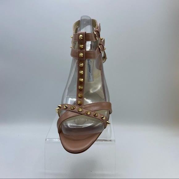 NWT. Brian Atwood Leather Mauve Stud Sandals. Size 11 (41 EU). - Picture 5 of 10